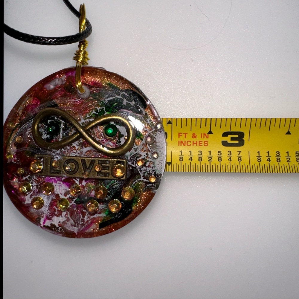 Multi Colored Infinity Love Charm Reversible Pend… - image 4